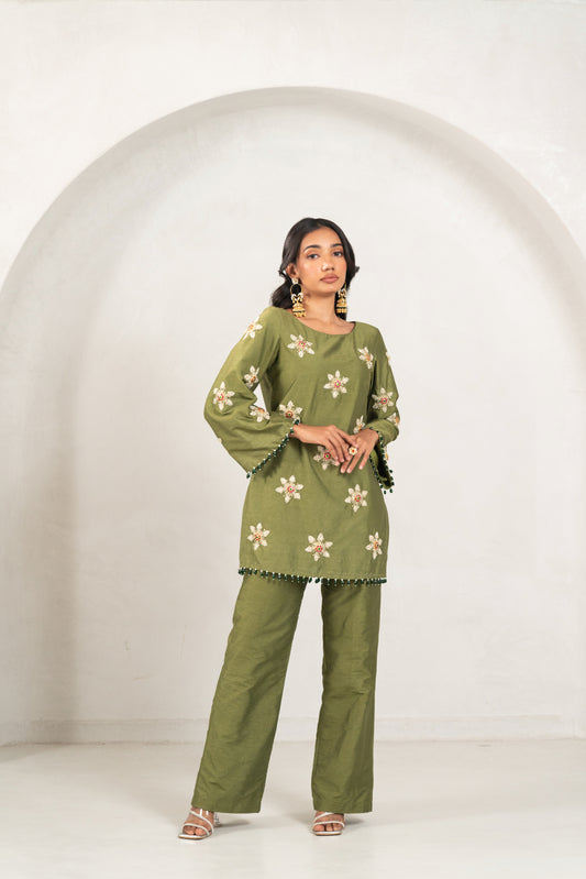 Olive green Co-ord set