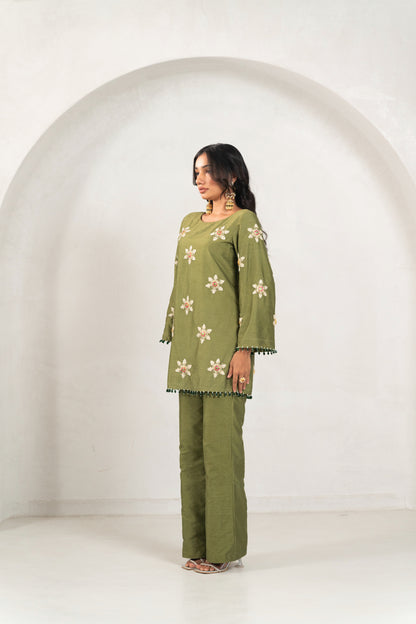 Olive green Co-ord set
