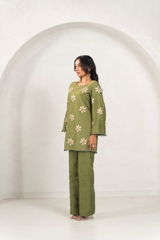 Olive green Co-ord set